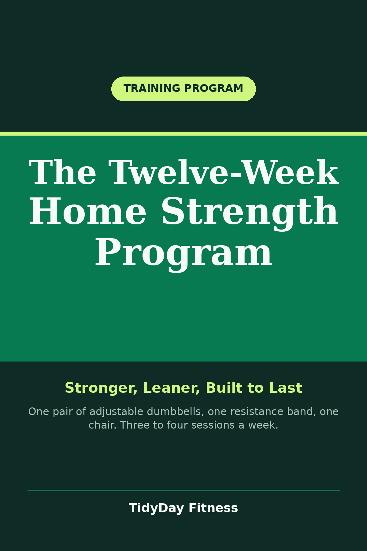 Twelve-Week Home Strength Program cover